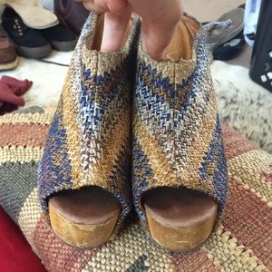 Jeffrey Campbell woven mules