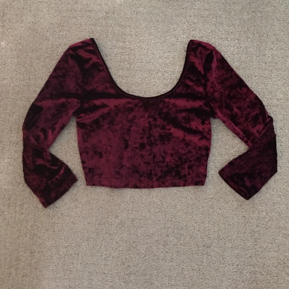 Velvet Crop top