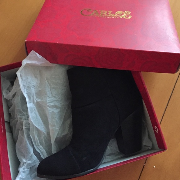 Black suede Ankle boots - Picture 4 of 4