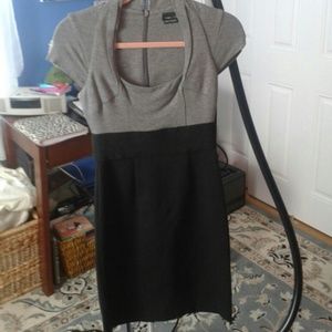 Max and Cleo grey and black mini dress
