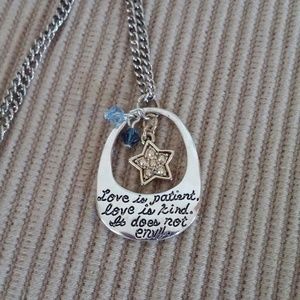 "Love is patient" Necklace