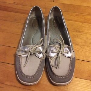 Silver Mesh Sperry Top-Siders
