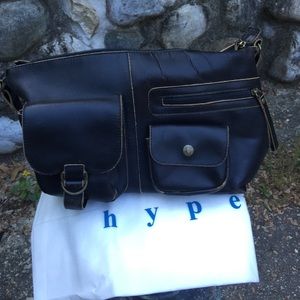 HOBO Black Leather Bag