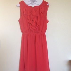 Coral summer dress