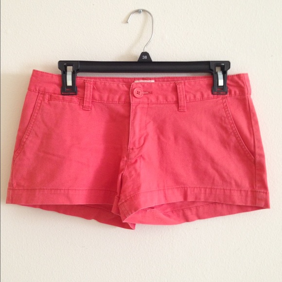 Coral colored shorts
