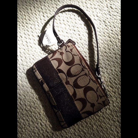 Coach Signature Collection Single-Strap Wristlet