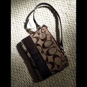 Coach Signature Collection Single-Strap Wristlet