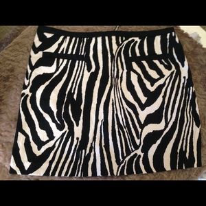H&M Zebra print short skirt Size 6