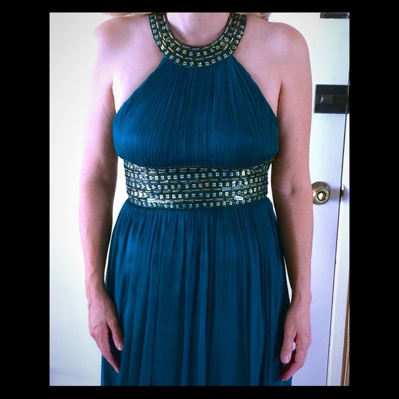Teal/Green Evening Gown - Picture 1 of 4