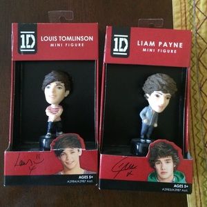 two one direction bobble heads; Liam and Louis
