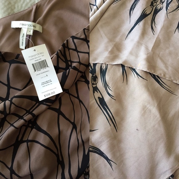 Asymmetric One-Shoulder Taupe Dress - Picture 4 of 4