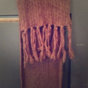 Dark Brown Knit Scarf