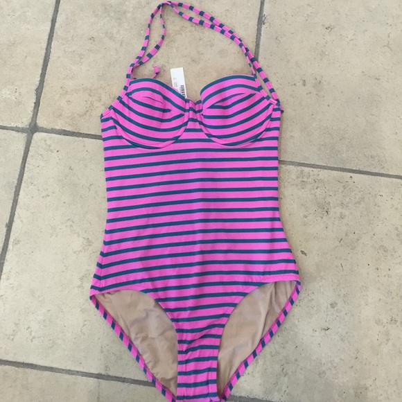 2 J.Crew Twist Bandeau Halter One - Picture 2 of 3