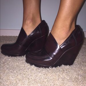 Sam Edelman loafer wedge heel.