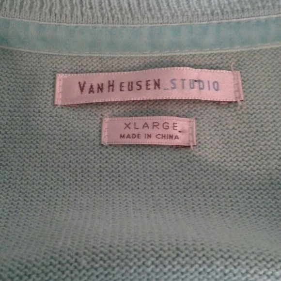 Turquoise long sleeve sweater - Picture 3 of 3