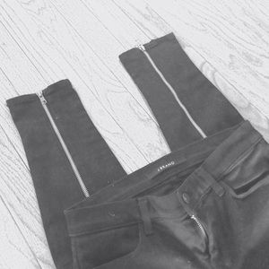 //J Brand Zipper Skinny Jeans//