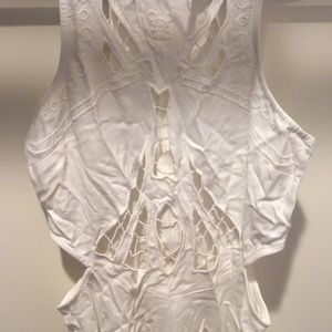 Nasty Gal Cutout Embroidered Dress