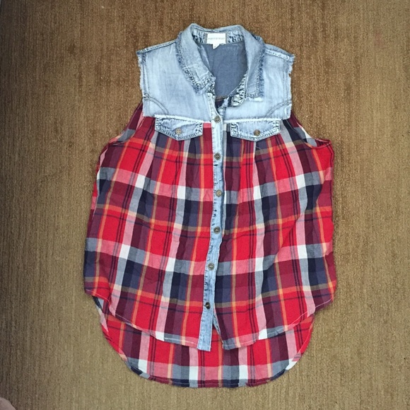 REDUCED*Fifty Street plaid shirt