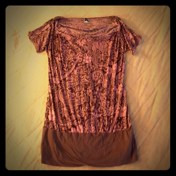 Loose fitting long summer shirt