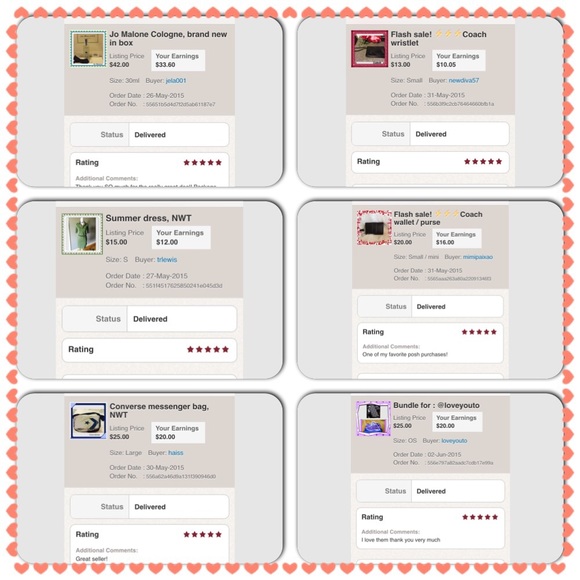 Love notes and ratings