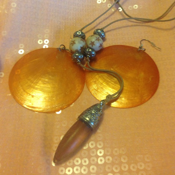 Necklace and earrings