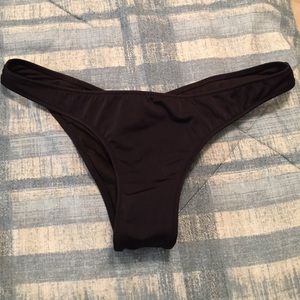 Itsy black bikini bottoms