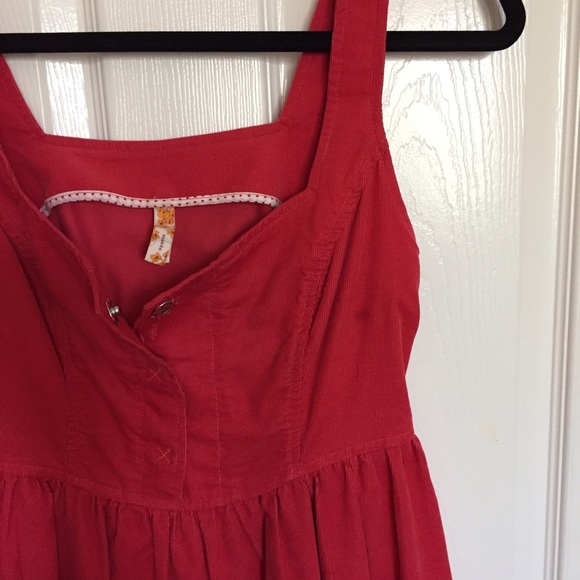 Anthropologie Dresses Anthropologie Maeve Red Velvet Babydoll Dress