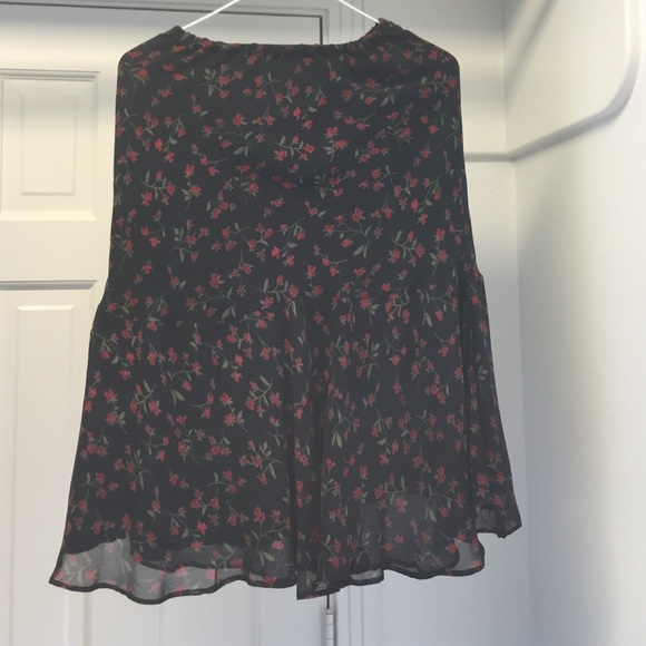 Custom made chiffon printed skirt