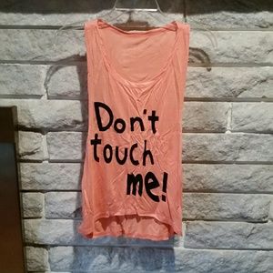 NWOT Orange graphic tank