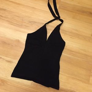 Black halter top. Size small