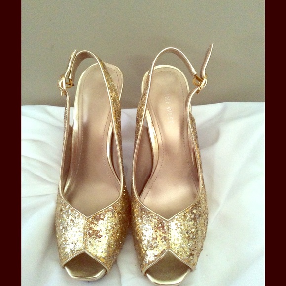 💰 $5 Sale Nine West open toe sling back heels