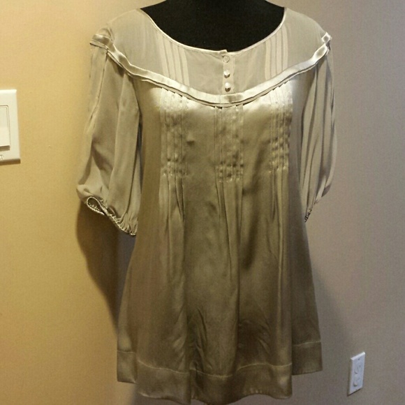 NWT Cynthia Steffi Grey Top