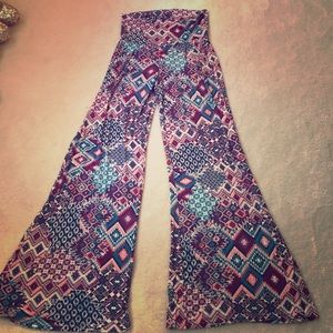 Printed palazzo pants