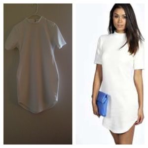 Kareena Ribbed Curved Hem BodyCon Dress