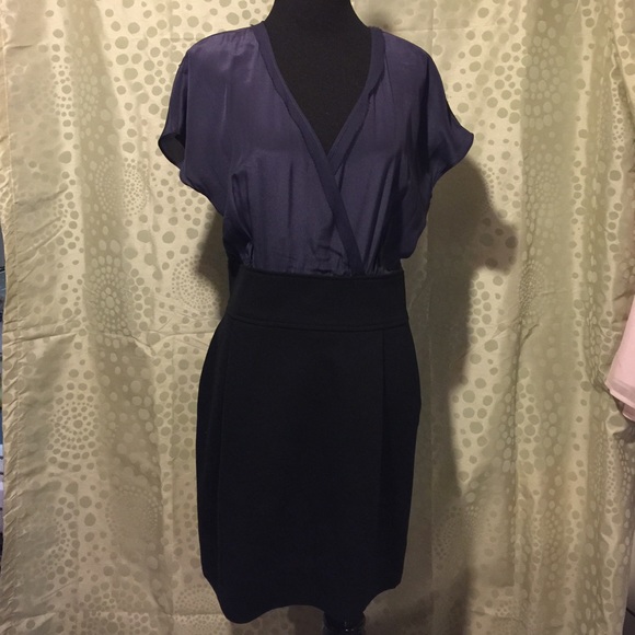 Navy & black dress