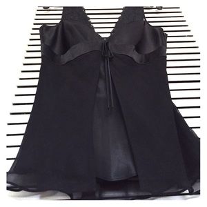 Deep V Neck Evening Blouse