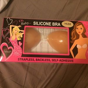 Silicone, self-adhesive nude size c bra