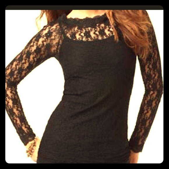 Long Sleeve Lace Top