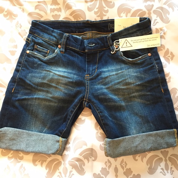 NWT Blank NYC Denim Cuffed Shorts