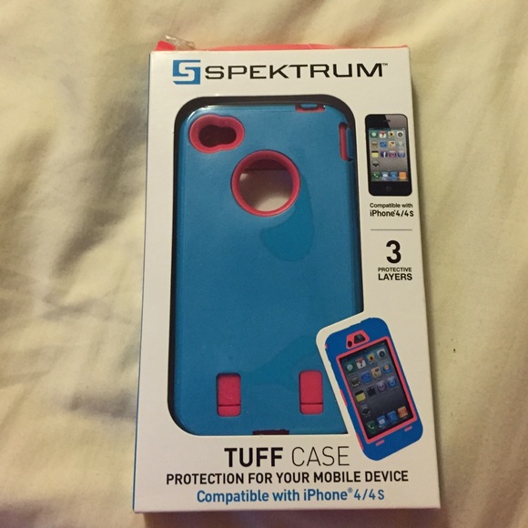 Pink and blue look alike otter box case