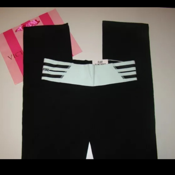 🚫SOLD🚫PINK VS FLAT SLIM BOOT YOGA PANTS - Picture 3 of 3