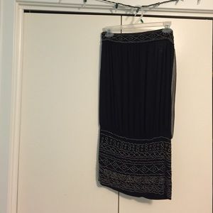 Black strapless dress