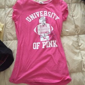 Pink cotton tee or sleep shirt