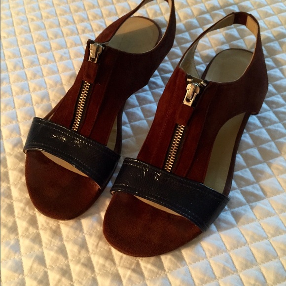 Opening Ceremony Suede/patent Sandals Size 37.5