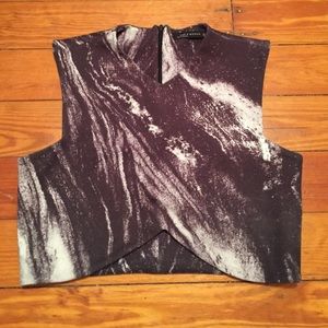 Zara marbled crop top