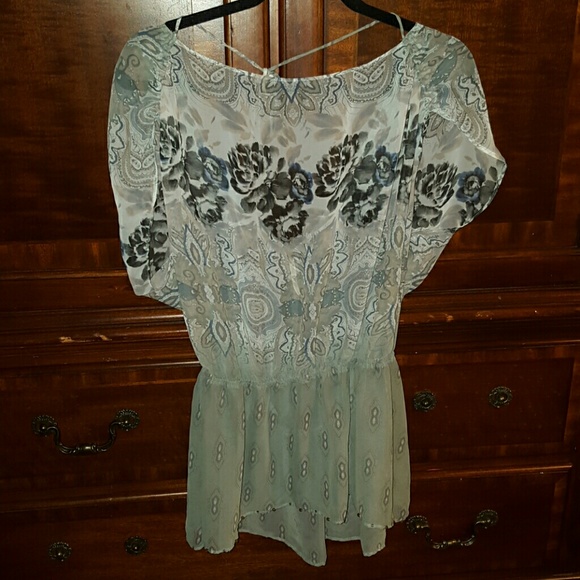 NWOT Free People sheer blouse