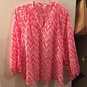 **SEE PICs, Large, chevron hot pink Elsa