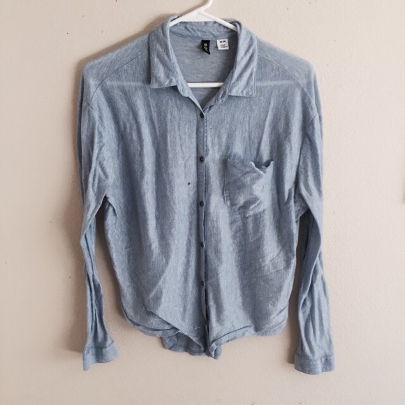 Blue Urban Outfitters Button Up