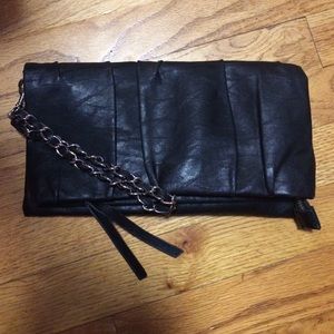 Express Black Clutch