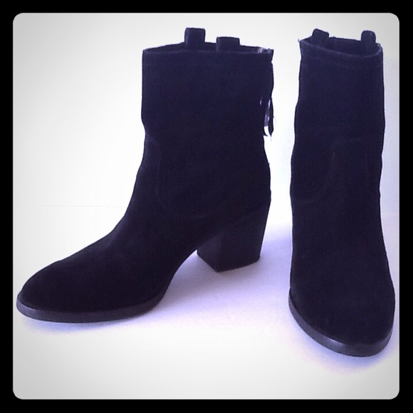 Sam Edelman Black Suede Boots size 9 1/2 💜